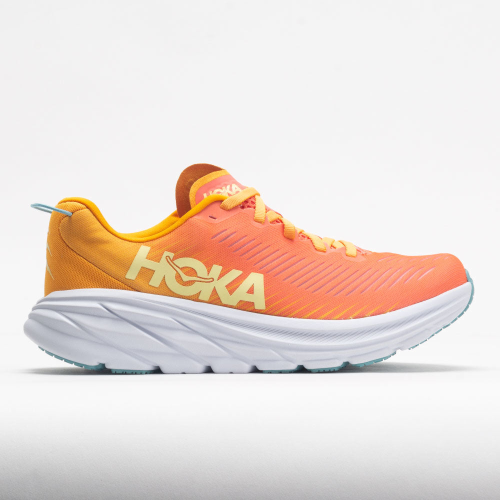 Women's Hoka One One Rincon 3, Camellia/Radiant Yellow, 7 B Medium