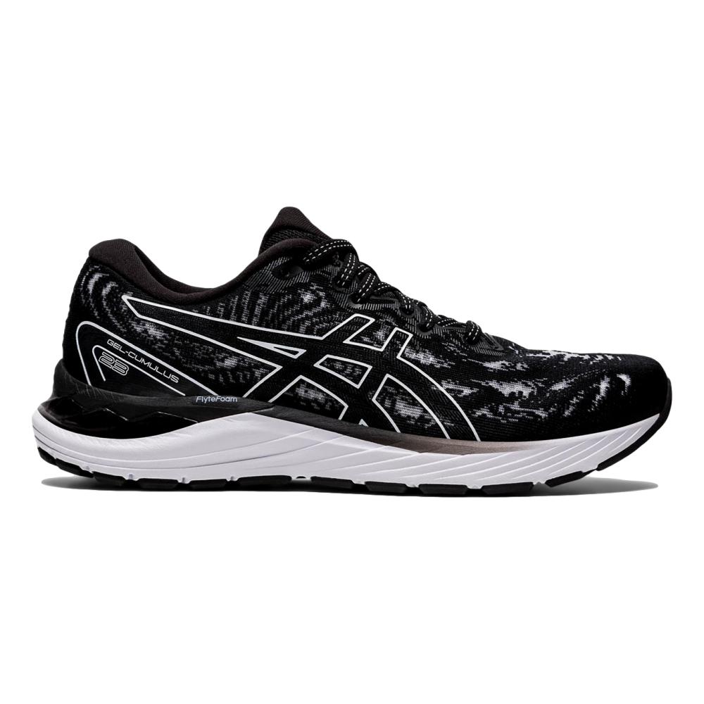 Women's Asics Gel-Cumulus 23, Black/White, 8 B Medium