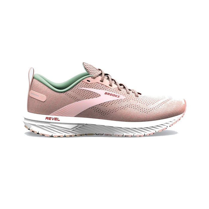 Women's Brooks Revel 6, Peach Whip/Pink, 8 B Medium