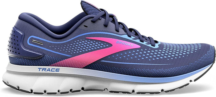 Women's Brooks Trace 2, Peacoat/Blue/Pink, 9.5 B Medium