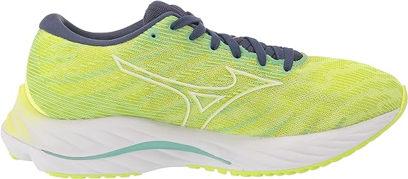 Women's Mizuno Wave Rider 26, Neo Lime/White, 9.5 B Medium