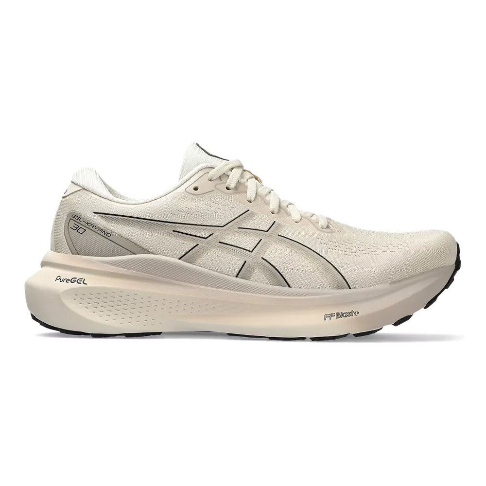 Men's Asics GEL-Kayano 30, Oatmeal/Black, 12 D Medium