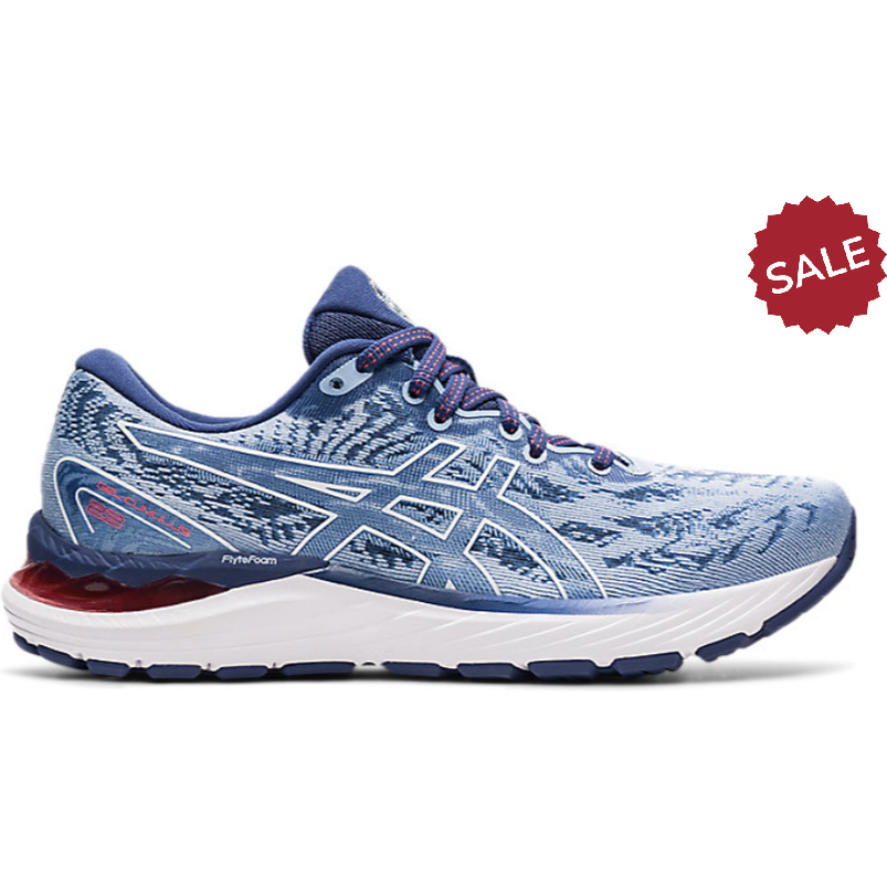Women's Asics GEL-Cumulus 23, Mist/White, 7.5 B Medium