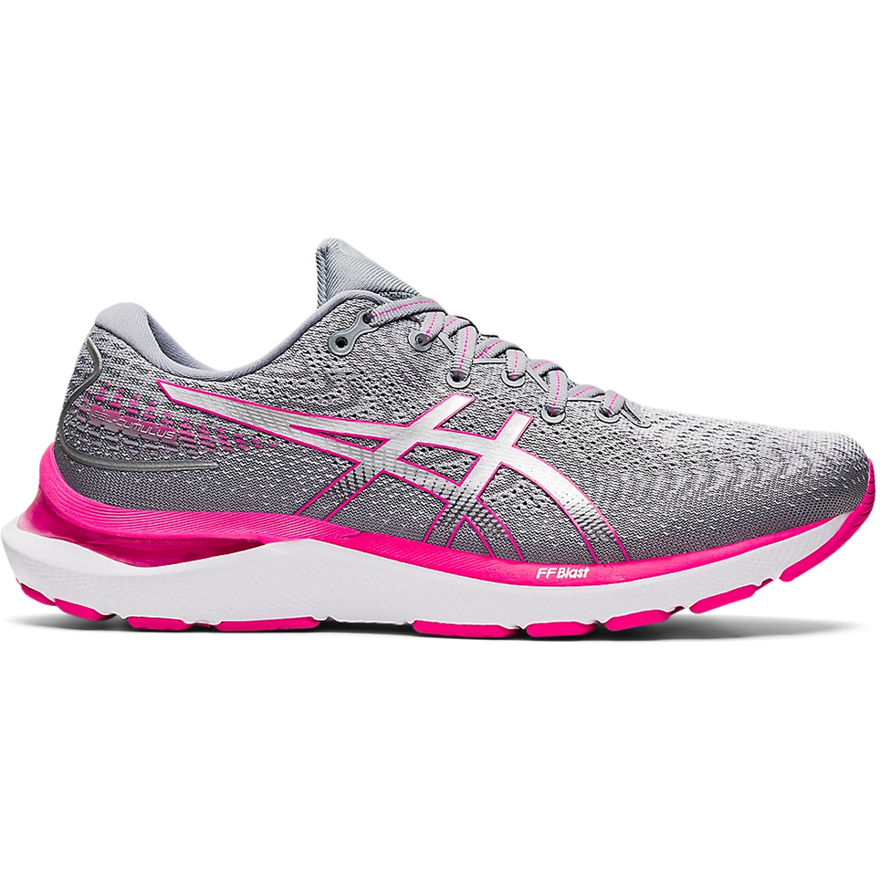 Women's Asics GEL-Cumulus 24, Sheet Rock/Pink Glo, 7 B Medium