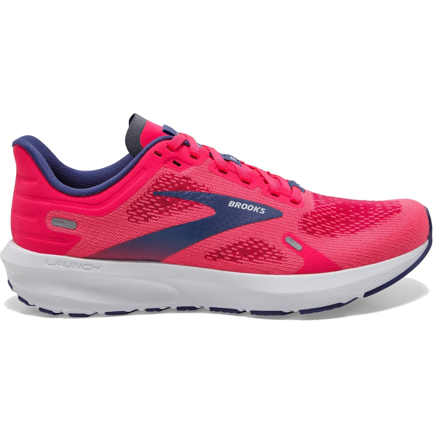 Women's Brooks Launch 9, Pink/Fuchsia/Cobalt, 11.5 B Medium
