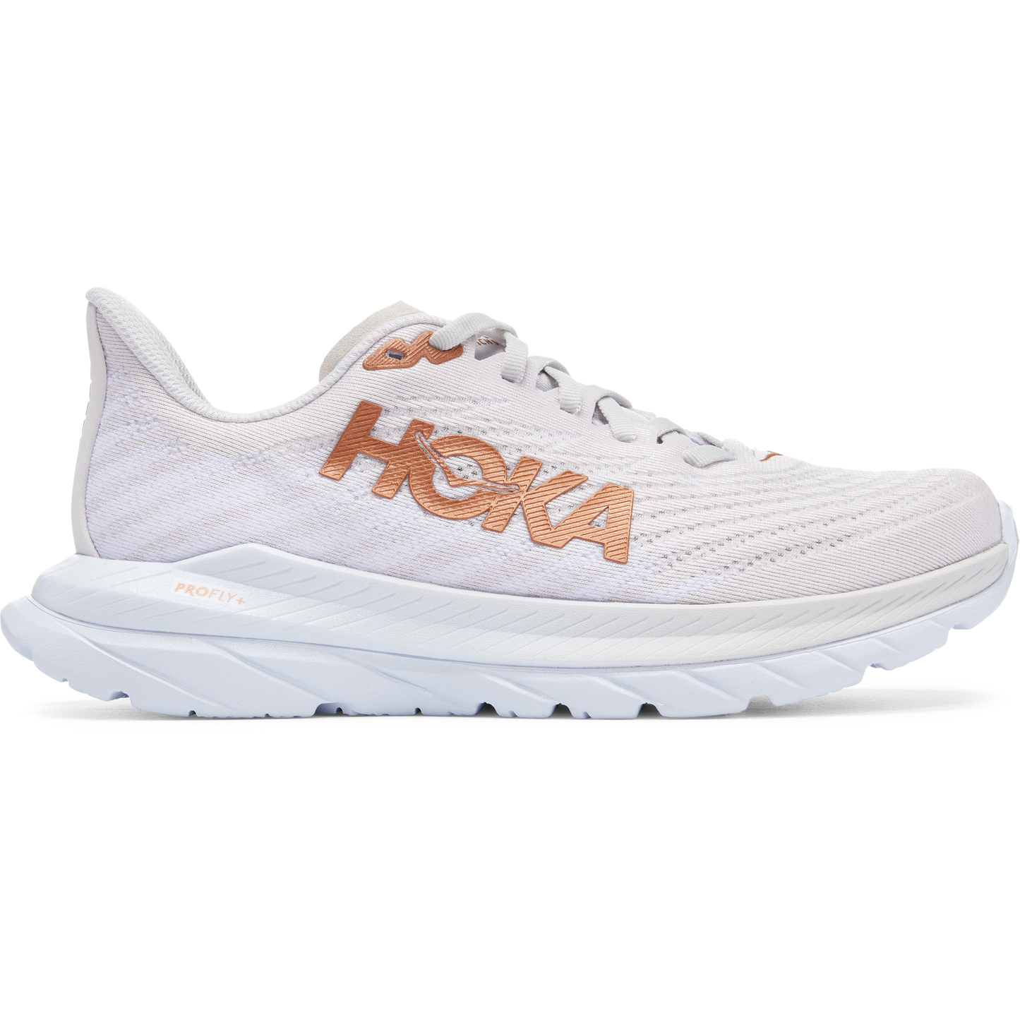 Women's Hoka One One Mach 5, White/Copper, 10 B Medium