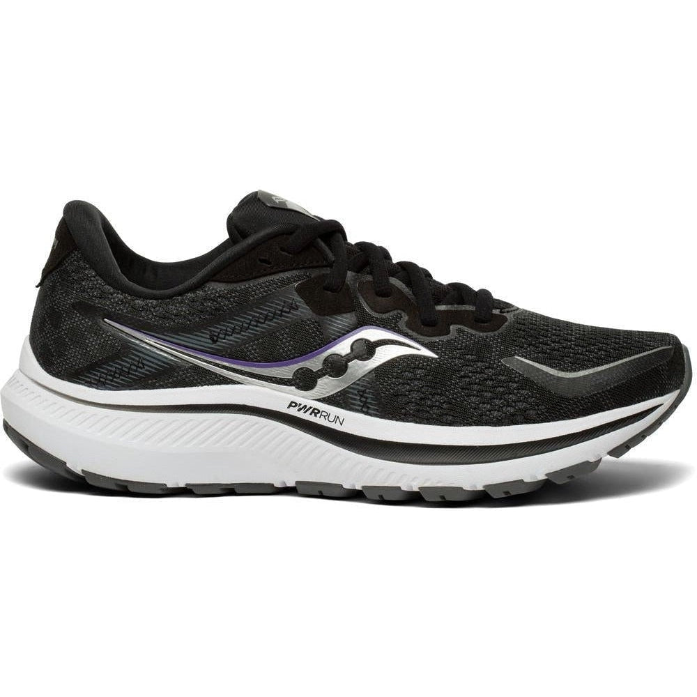 Women's Saucony Omni 20, Black/White, 8.5 B Medium