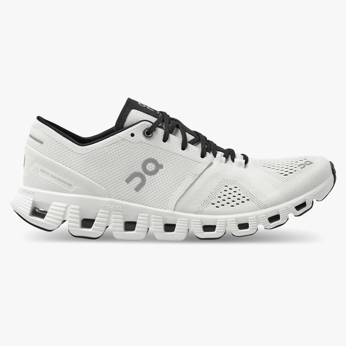 Women's On Cloud X 2, White/Black, 9 B Medium