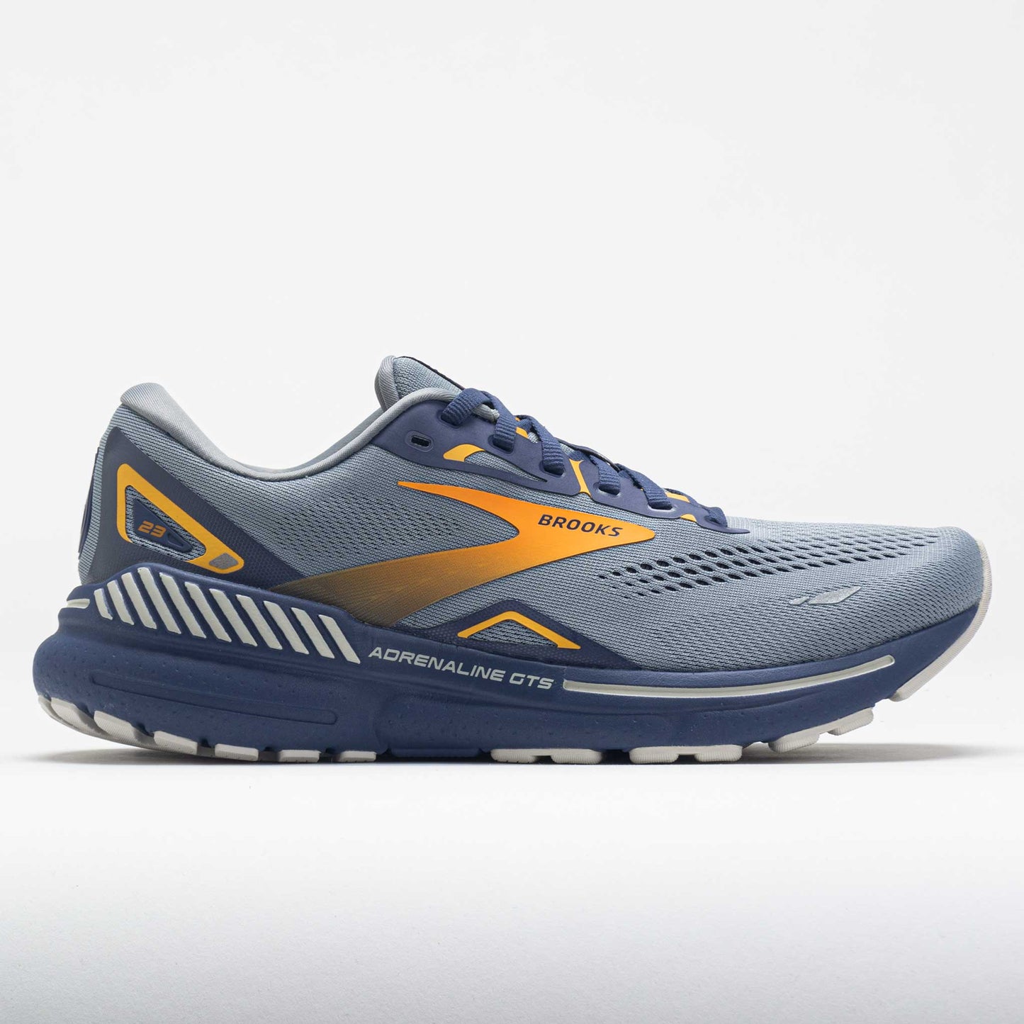 Brooks Adrenaline GTS 23 Men's Grey/Crown Blue/Orange