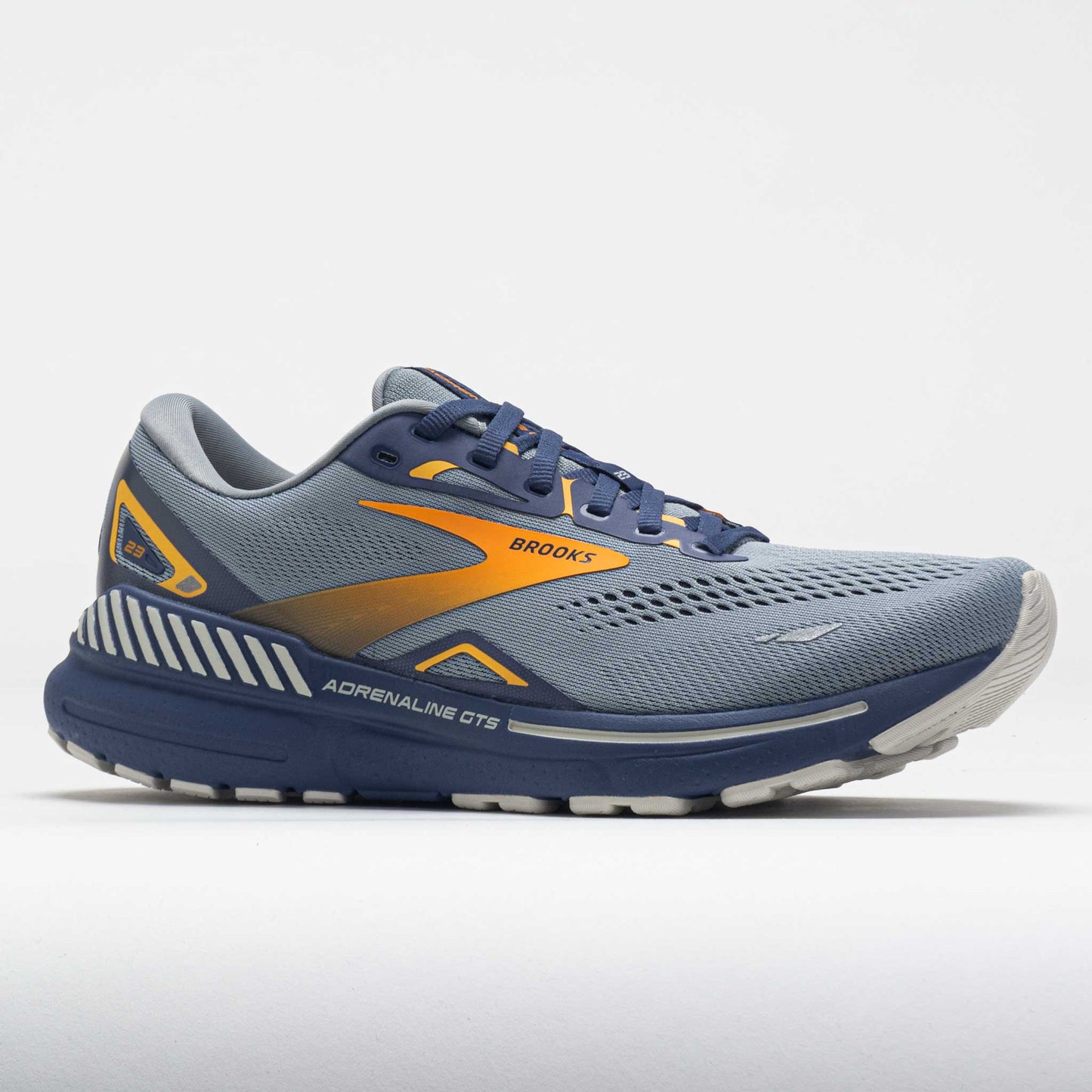 Brooks Adrenaline GTS 23 Men's Grey/Crown Blue/Orange