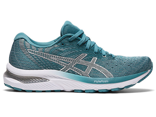 Women's Asics Gel-Cumulus 22, Smoke Blue/White, 6 B Medium