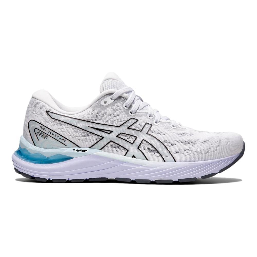 Women's Asics Gel-Cumulus 23, White/Black, 8.5 B Medium