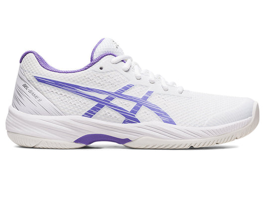 Women's Asics Gel-Game 9, White/Amethyst, 10.5 B Medium