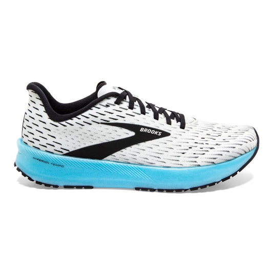 Women's Brooks Hyperion Tempo, White/Blue, 6.5 B Medium