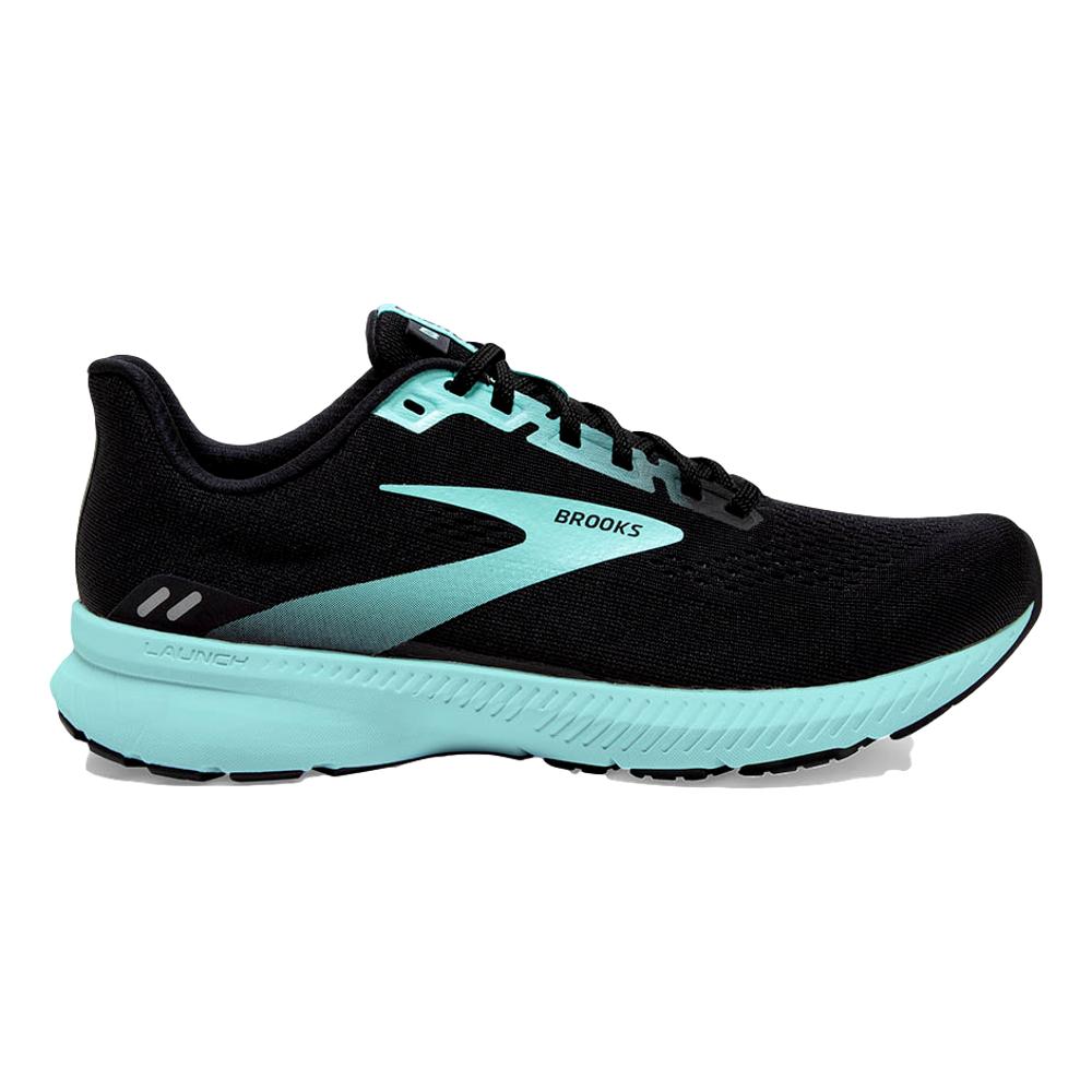 Women's Brooks Launch 8, Black/Ebony/Blue Tint, 6 B Medium