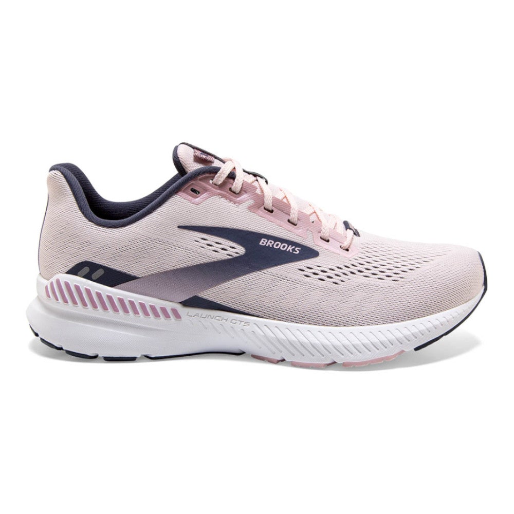 Women's Brooks Launch GTS 8, Primrose/Ombre/Metallic, 7 B Medium