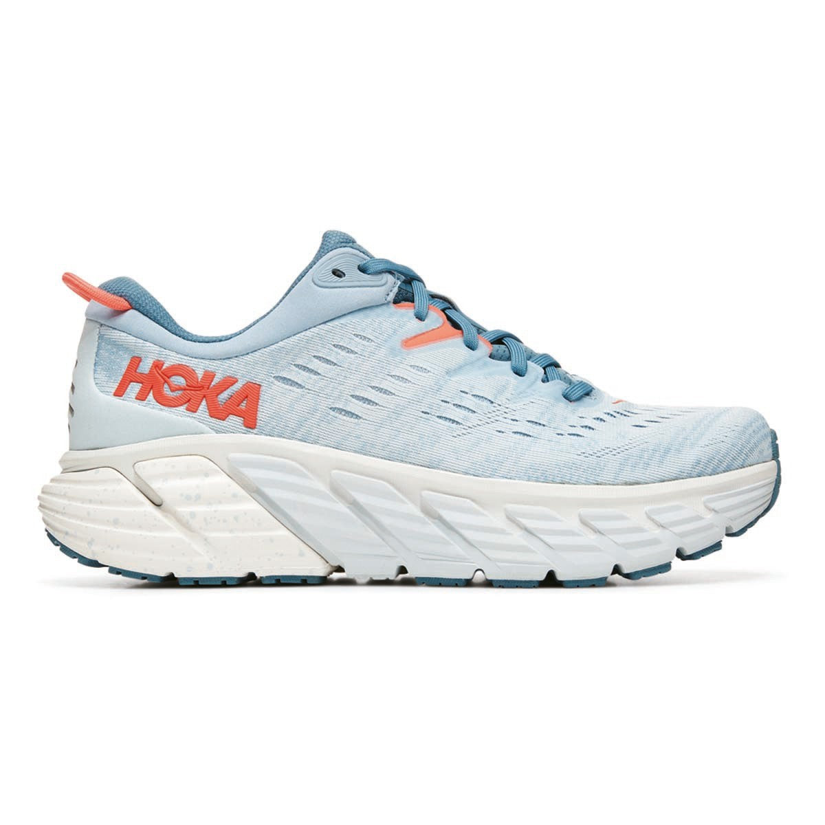 Women's Hoka One One Gaviota 4, Blue Fog/Plein Air, 7 B Medium