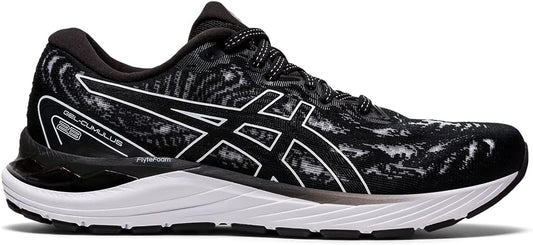 Women's Asics Gel-Cumulus 23, Black/White, 6 B Medium