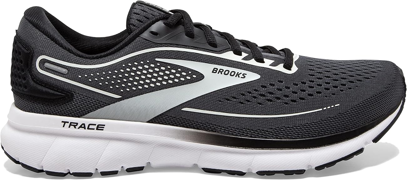 Women's Brooks Trace 2, Ebony/Black/White, 7.5 B Medium