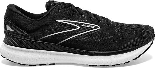 Women's Brooks Glycerin GTS 19, Black/White, 8 B Medium