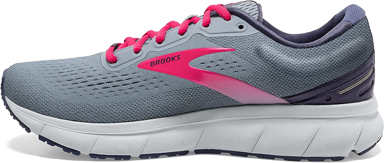 Women's Brooks Trace, Grey/Nightshadow/Raspberry, 8.5 B Medium
