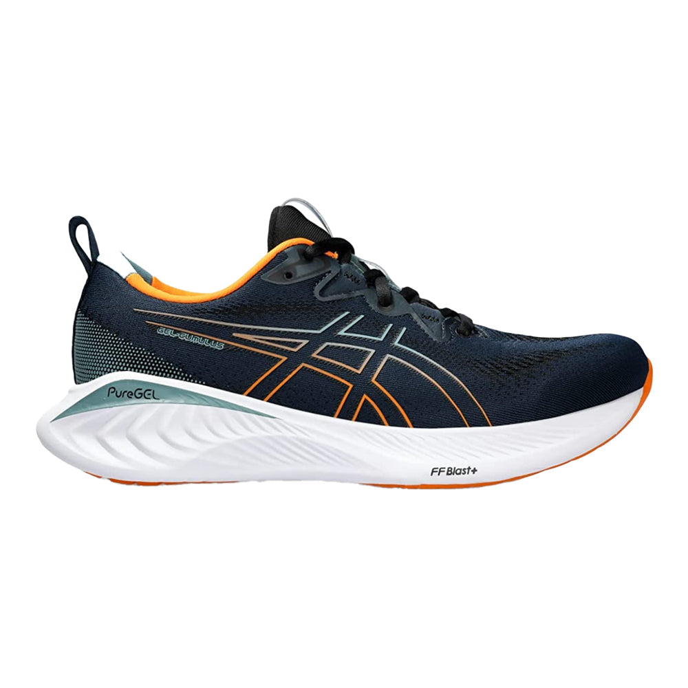 Men's Asics Gel-Cumulus 25, French Blue/Bright Orange, 9 D Medium