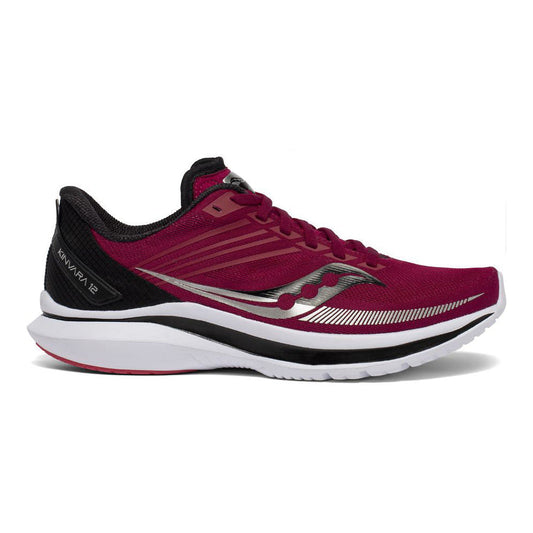 Women's Saucony Kinvara 12, Cherry/Black, 9 D Wide