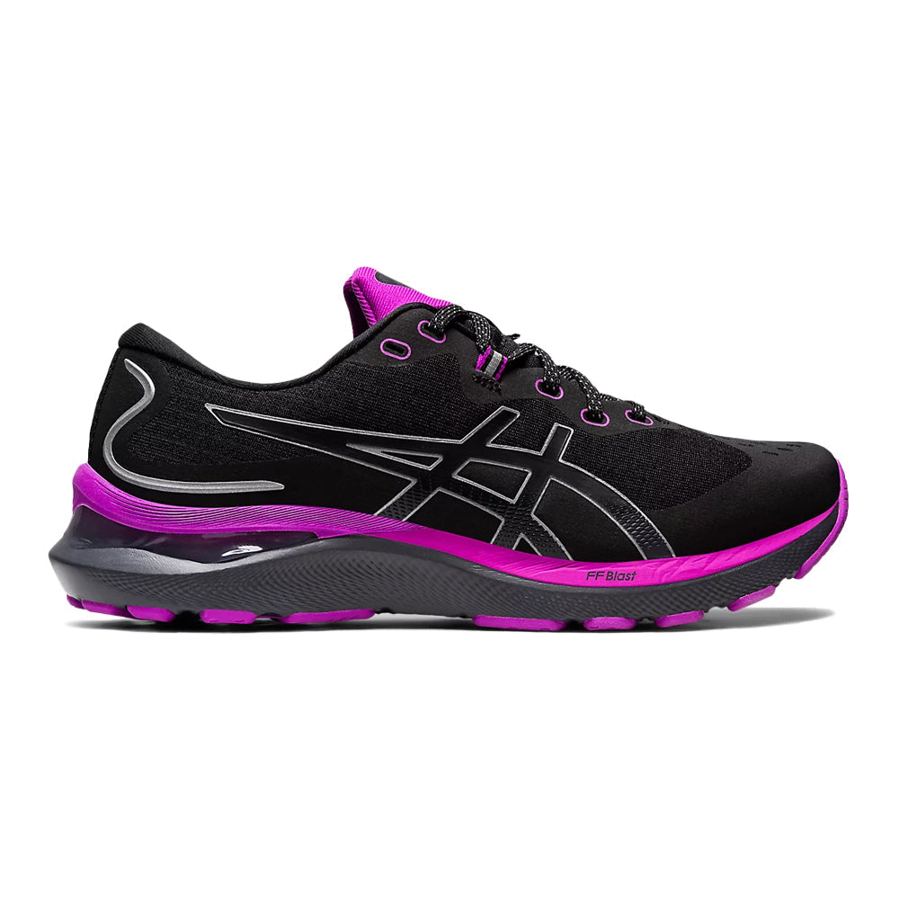 Women's Asics GEL-Cumulus 24 Lite-Show, Black/Orchid, 8 B Medium