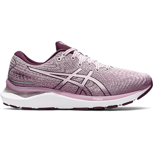 Women's Asics Gel-Cumulus 24, Barely Rose/Deep Plum, 9 B Medium