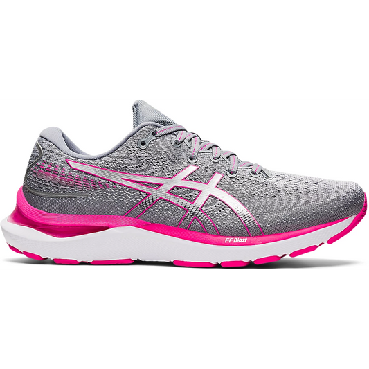 Women's Asics GEL-Cumulus 24, Sheet Rock/Pink Glo, 7 B Medium