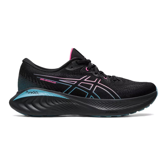 Women's Asics Gel-Cumulus 25 GTX, Black/Hot Pink, 9.5 B Medium