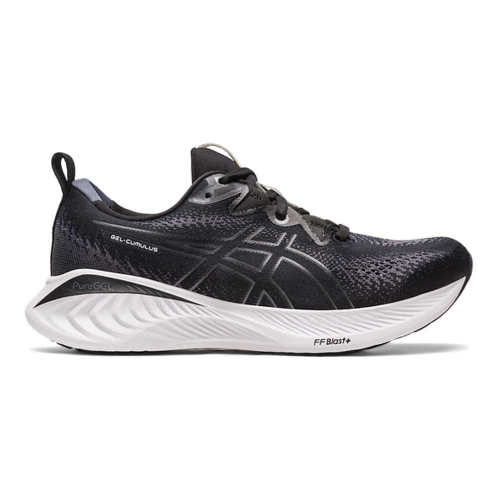 Women's Asics Gel-Cumulus 25, Black/White, 7.5 D Wide
