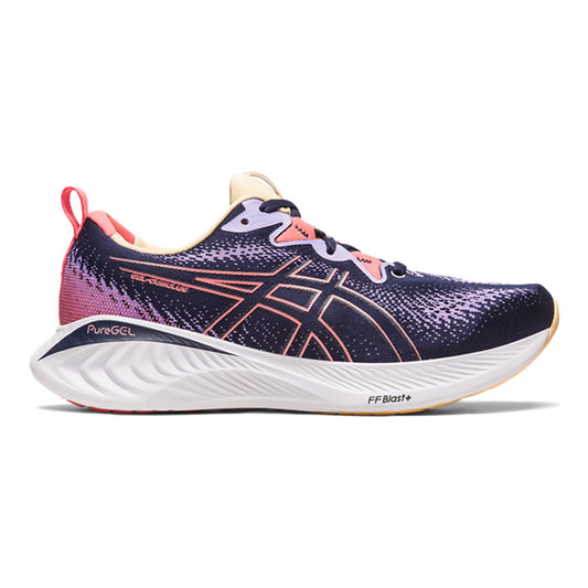 Women's Asics Gel-Cumulus 25, Midnight/Papaya, 8.5 B Medium