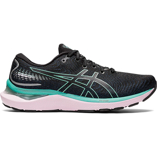 Women's Asics GEL-Cumulus 24, Black/Sage, 6.5 B Medium