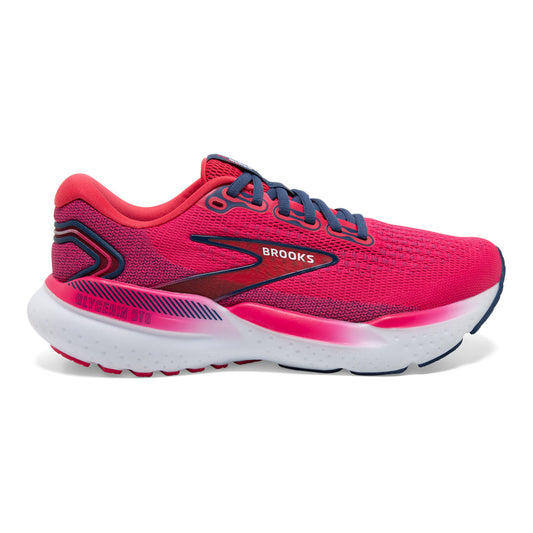 Women's Brooks Glycerin GTS 21, Raspberry/Estate Blue, 10 B Medium