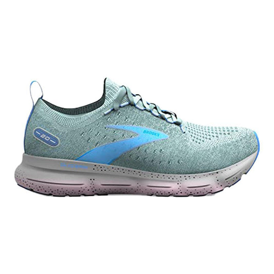 Women's Brooks Glycerin StealthFit 20, Blue Glass/Marina/Open Air, 7 B Medium