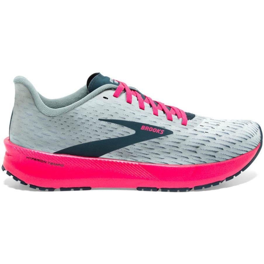 Women's Brooks Hyperion Tempo, Ice Flow/Navy/Pink, 10.5 B Medium
