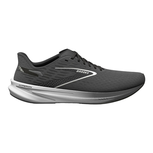 Women's Brooks Hyperion, Gunmetal/Black/White, 8.5 B Medium