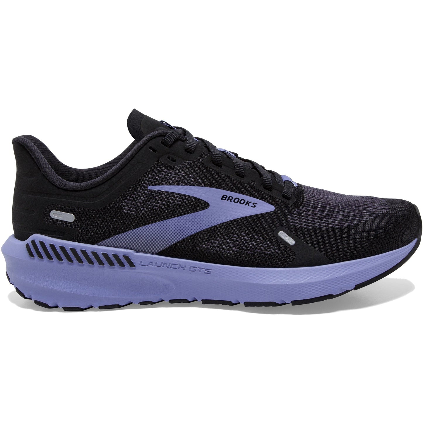 Women's Brooks Launch GTS 9, Black/Ebony/Purple, 7.5 B Medium