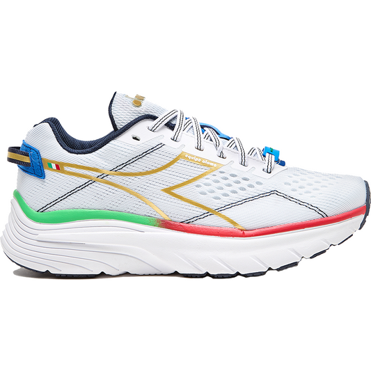 Women's Diadora Equipe Atomo, White/Gold, 7.5 B Medium