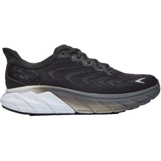 Women's Hoka One One Arahi 6, Black/White, 12 D Wide