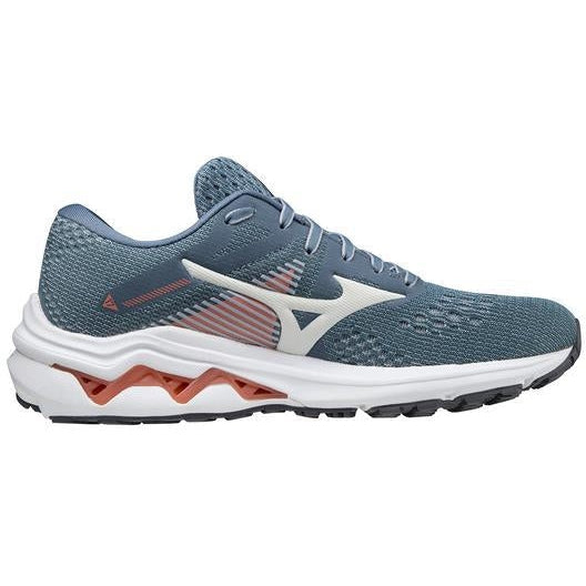 Women's Mizuno Wave Inspire 17, Blue/Quarry, 8 B Medium