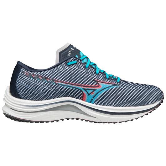 Women's Mizuno Wave Rebellion, India Ink/Scuba Blue, 8 B Medium