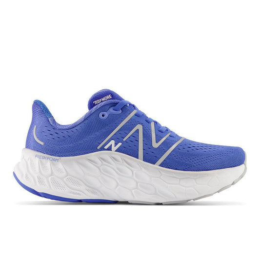 Women's New Balance Fresh Foam X More v4, Bright Lapis, 7.5 D Wide
