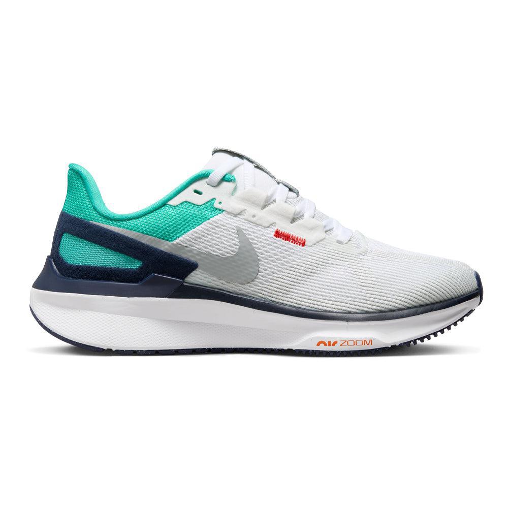 Women's Nike Structure 25, White/Lt Smoke Grey-Clear Jade-Jade Ice, 6.5 B Medium