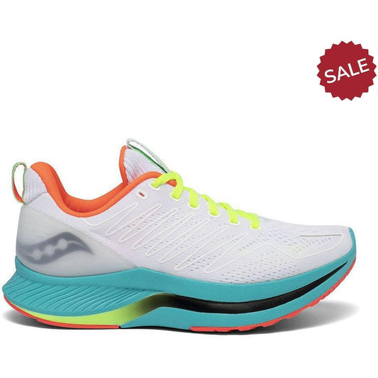 Women's Saucony Endorphin Shift, White Mutant, 9 B Medium