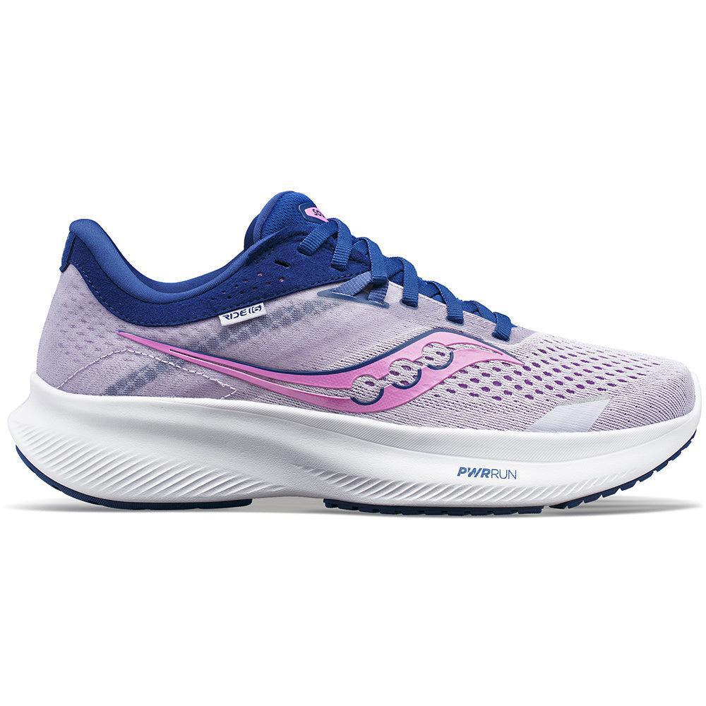 Women's Saucony Ride 16, Mauve/Indigo, 8 B Medium