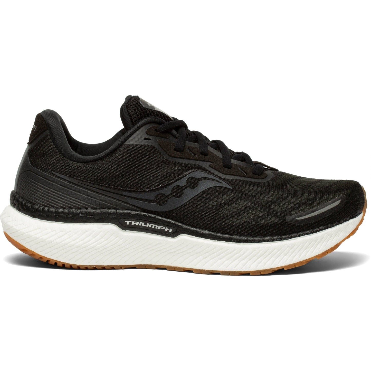 Women's Saucony Triumph 19, Black/Gum, 11 B Medium
