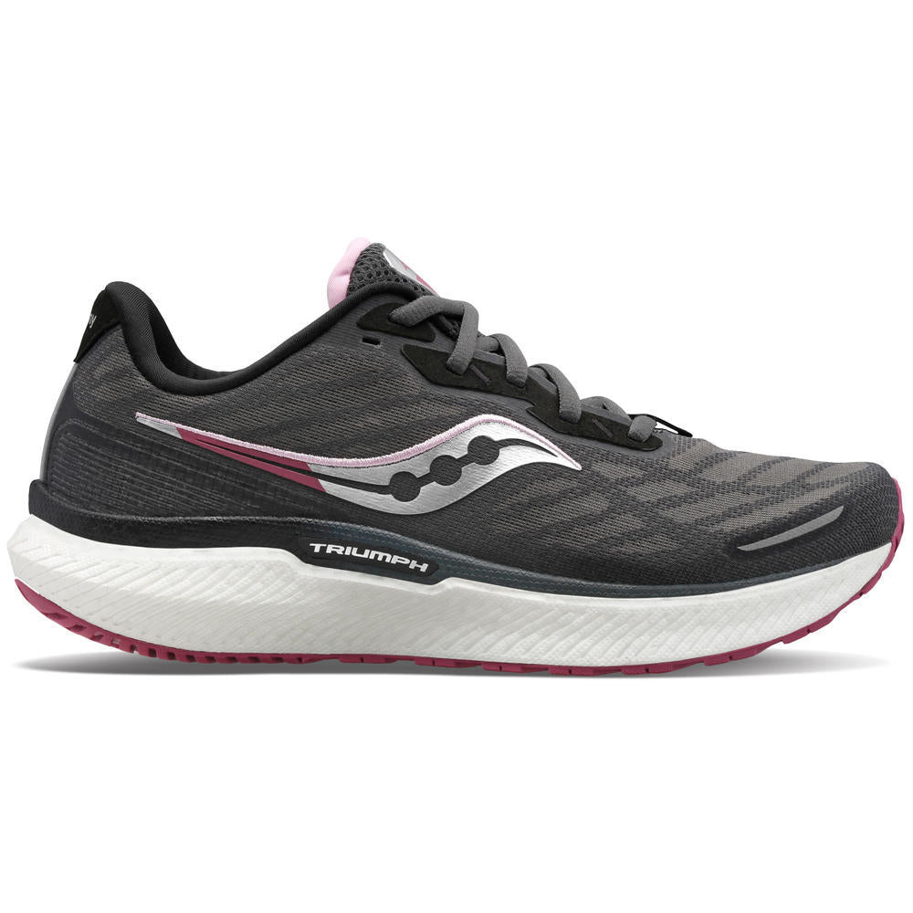 Women's Saucony Triumph 19, Shadow/Quartz, 7 B Medium