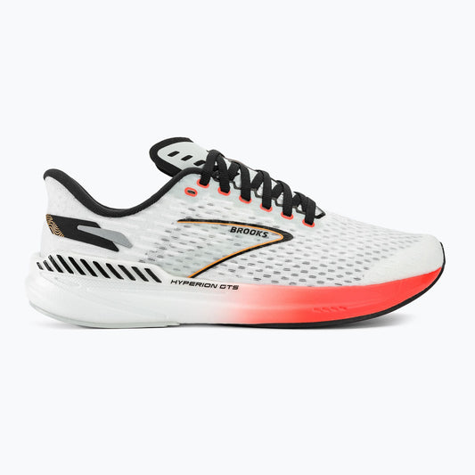 Women's Brooks Hyperion GTS, Blue/Fiery Coral/Orange, 8 B Medium